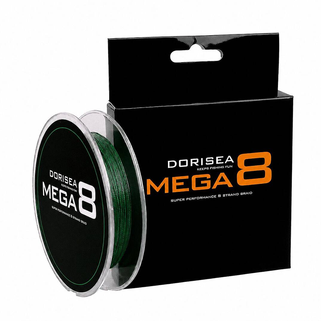 DORISEA Mega-8-8 Katlı,Yeşil Renk,150 Metre,İp,Örgü,İpek Misinalar - 1