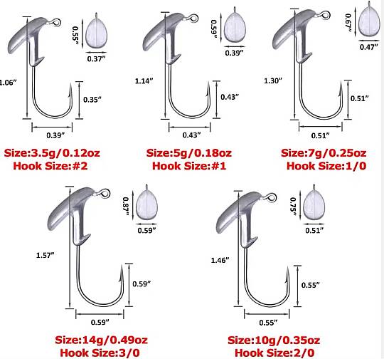 HOKKAIDO STRIKE 5 Adet,Model:Jig011,Jig Head - 4