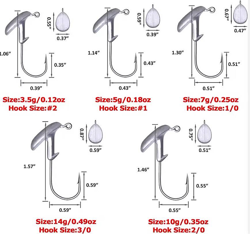 HOKKAIDO STRIKE 5 Adet,Model:Jig011,Jig Head - 4