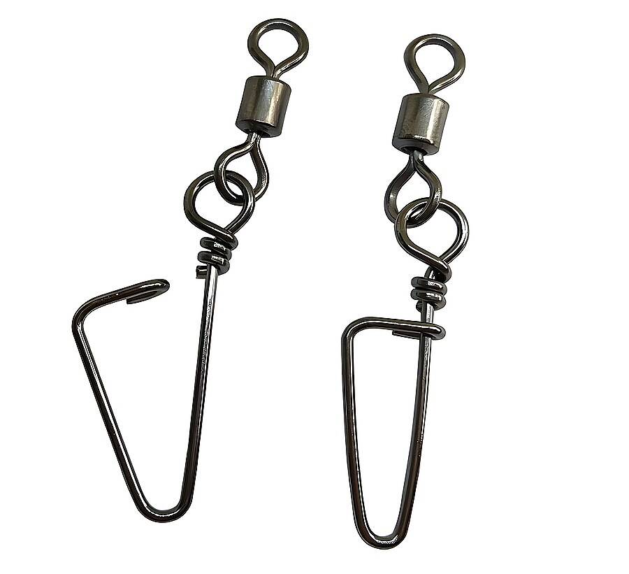 HOKKAIDO STRIKE Nikel Kaplamalı,Klipsli Fırdöndüler,(Rolling Swivel Coastlock Snap) - 3