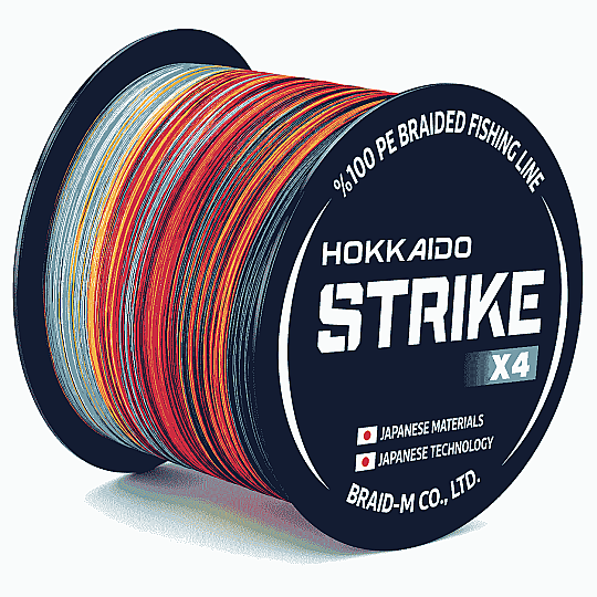 HOKKAIDO STRIKE X4-4 Katlı,300 Metre,Multicolour,İp Misina,Örgü Misina,İpek Misina